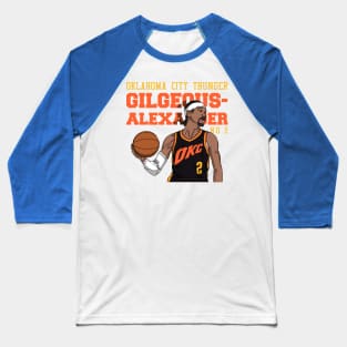 Shai Gilgeous-Alexander Comic Style Baseball T-Shirt